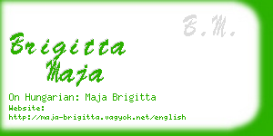 brigitta maja business card
